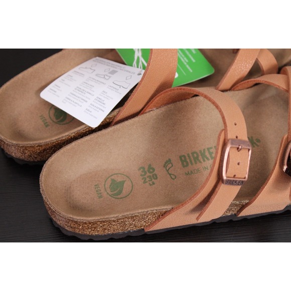 Birkenstock New w/o Box Mayari Brown Birko-Flor Reg Size 36 us 5.5‎ - Picture 4 of 5
